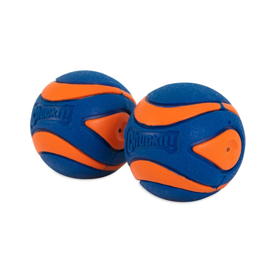 Chuckit! Ultra Squeaker Pelota con Sonido y Rebote para perros &ndash; Pack 2